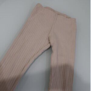 H and M ribbed tan ivory legging NWOT
